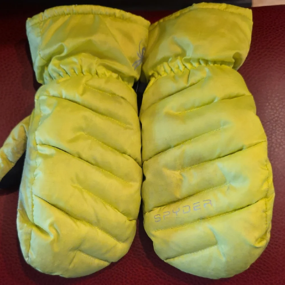 Spyder Kids Bright Yellow Mittens